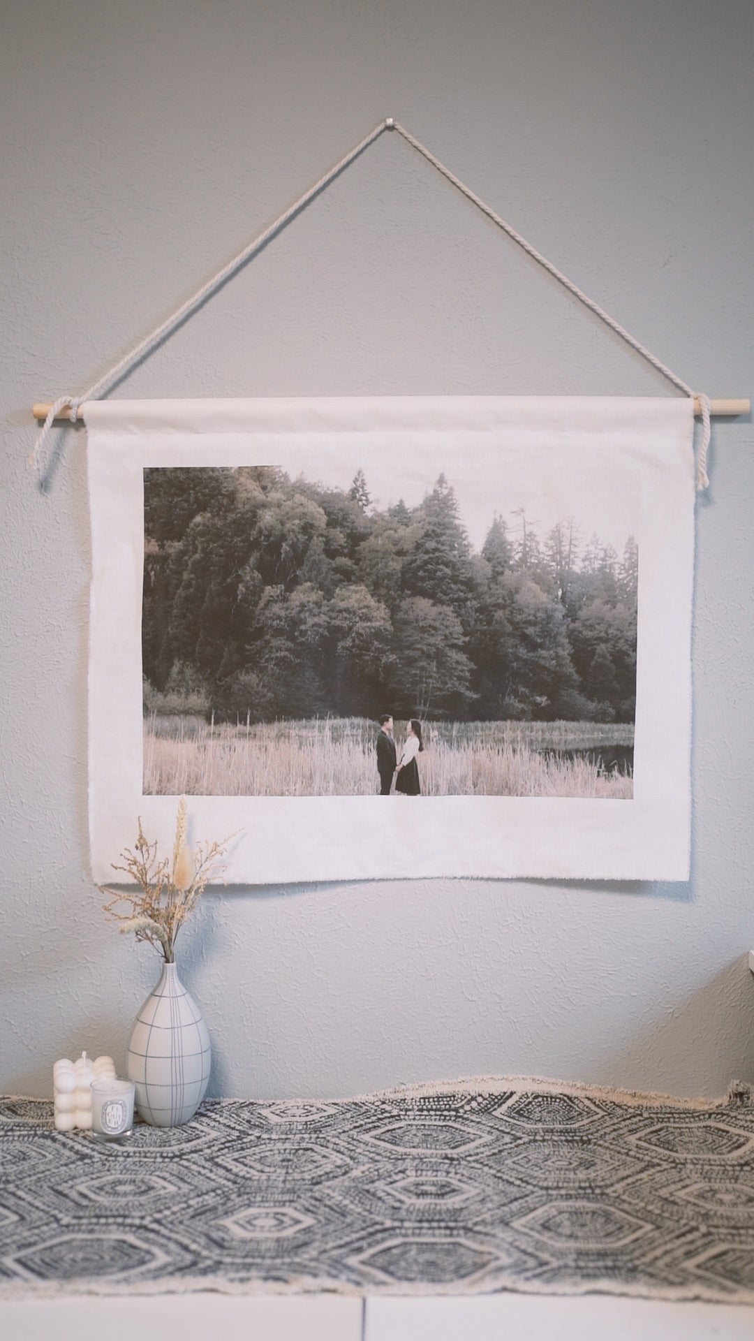 Custom fabric photo banner/ tapestry (Landscape)