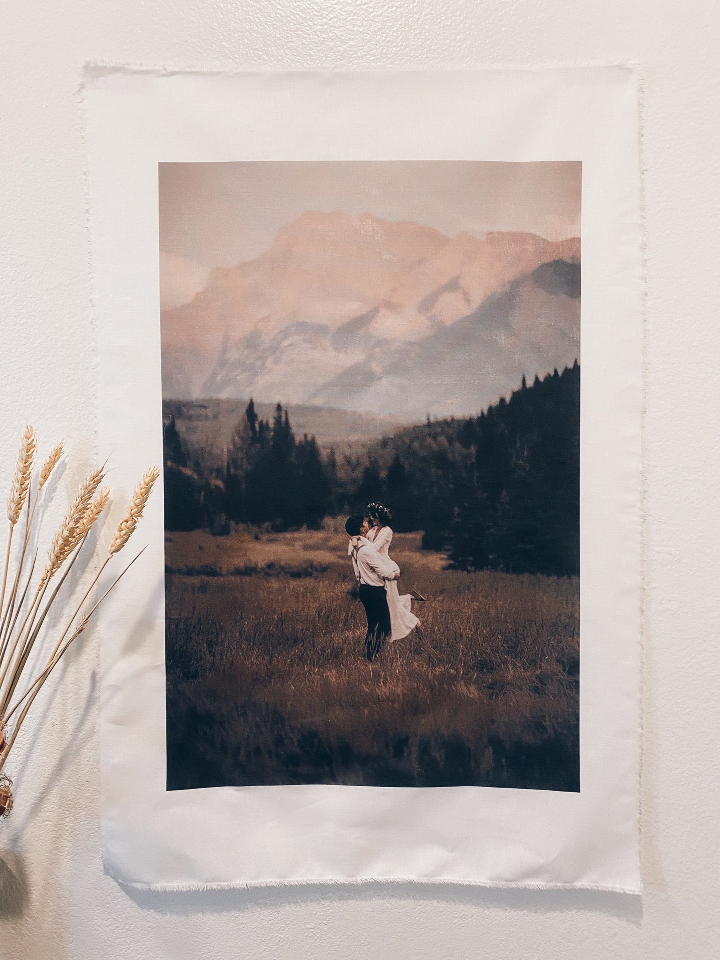 Custom fabric photo banner/ tapestry (Portrait)