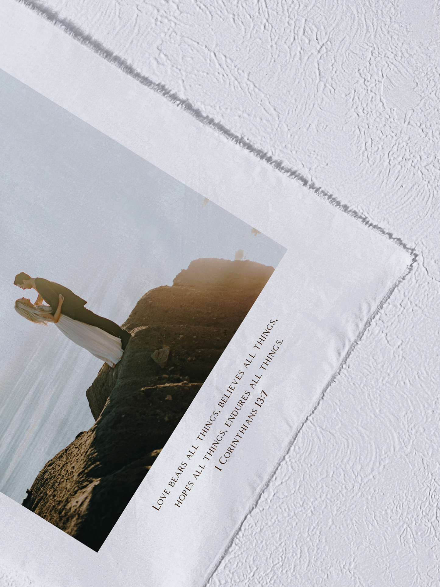 Custom fabric photo banner/ tapestry + text (Portrait)