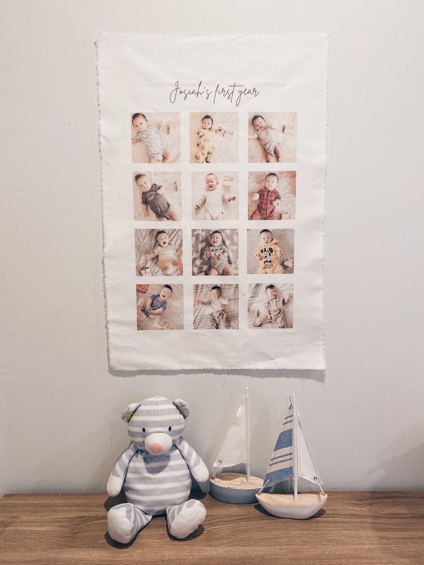 First year of baby banner / tapestry