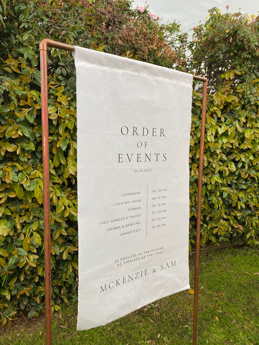 Order of events / timeline banner