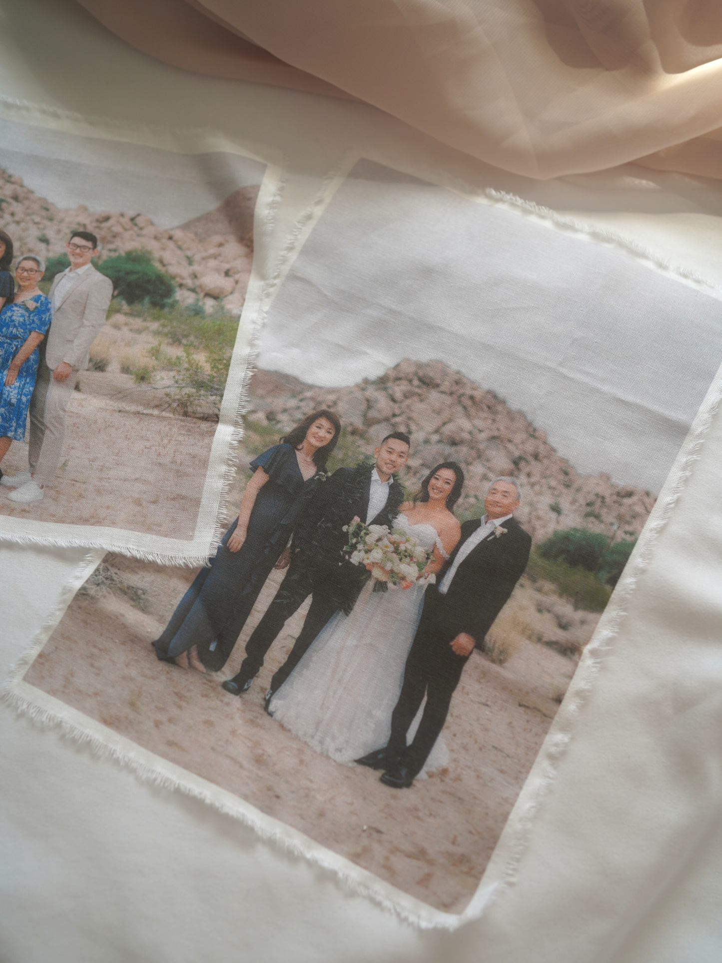 Mini custom fabric photo print / tapestry (set of 2)